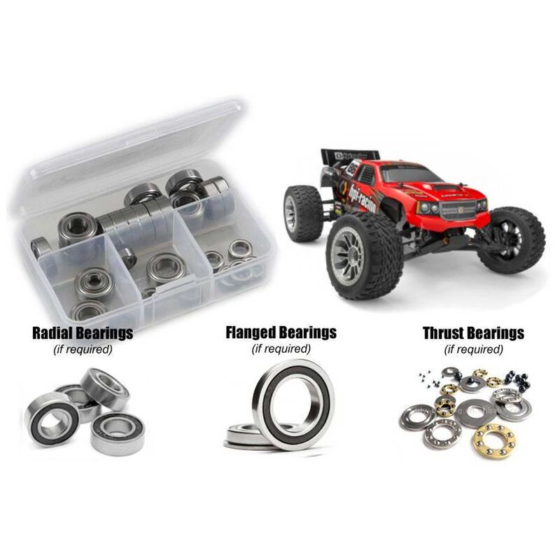 Rubber Shielded Bearing Kit, 1/10 HPI Jumpshot ST V2