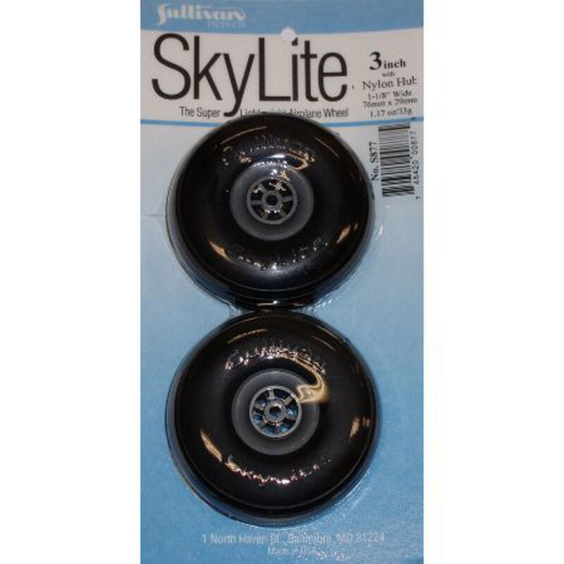 Skylite Wheels with Treads, 3" (2 wheels and tires included)