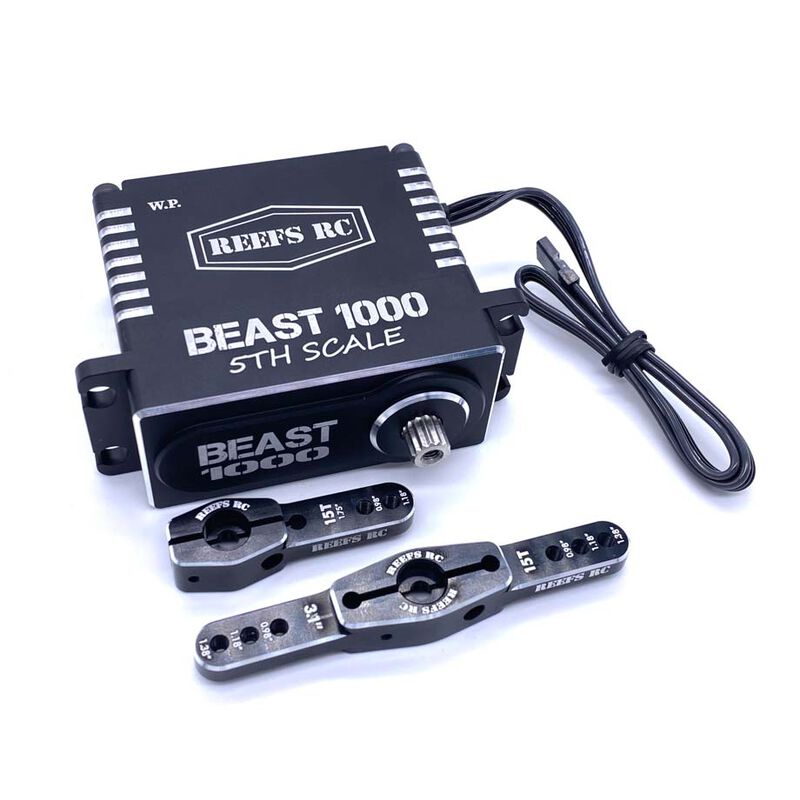 Beast 1000 1/5 Scale Digital Metal Gear Waterproof Servo, Black