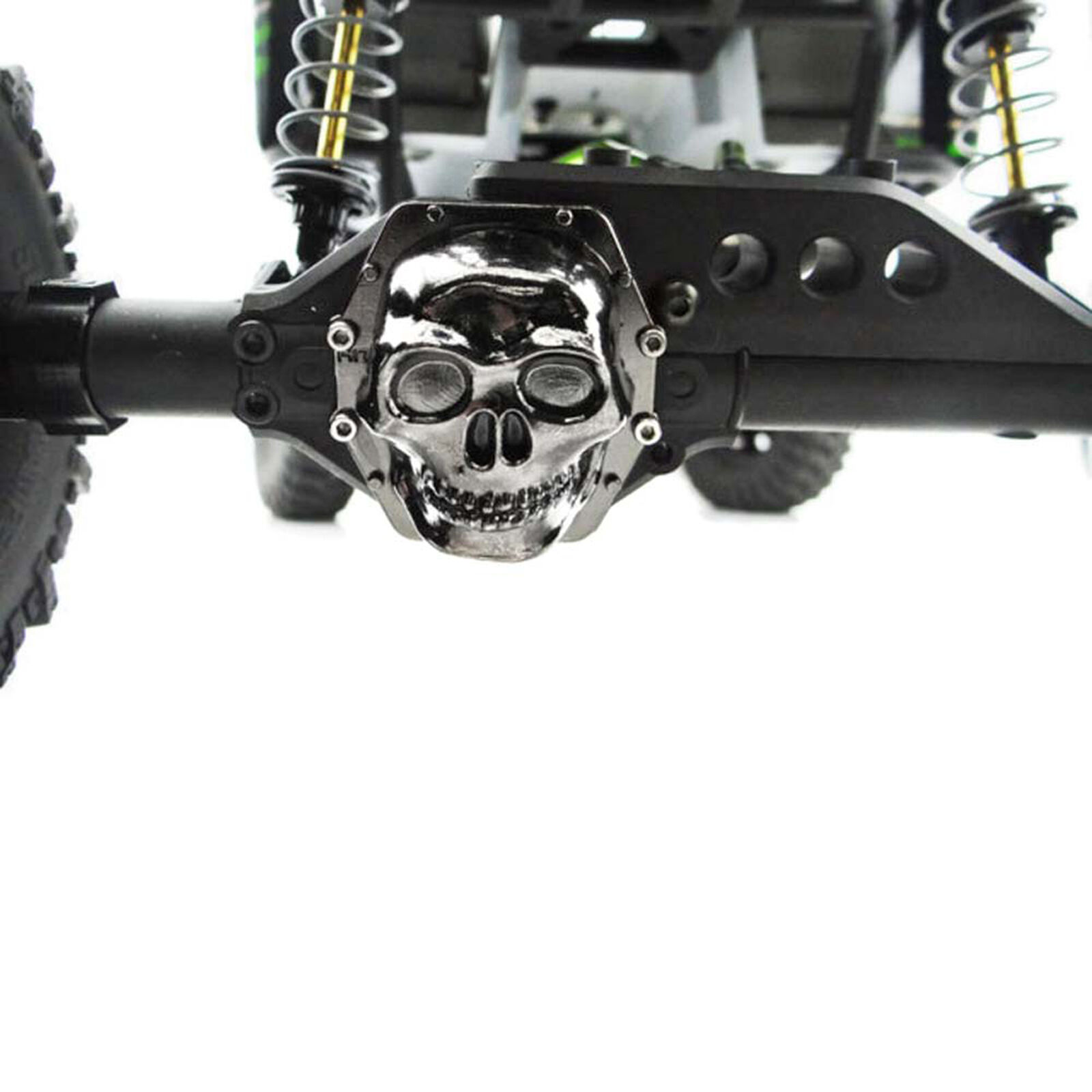 Metal Skull AR60 Diff Cover, Black Chrome: Wraith