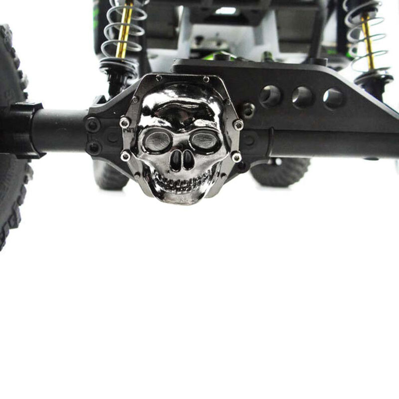 Metal Skull AR60 Diff Cover, Black Chrome: Wraith
