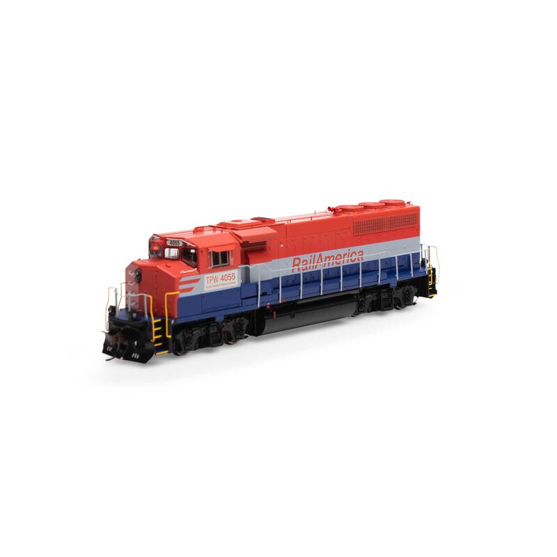 HO GP40-2L with DCC & Sound, Rail America/TP&W #4055