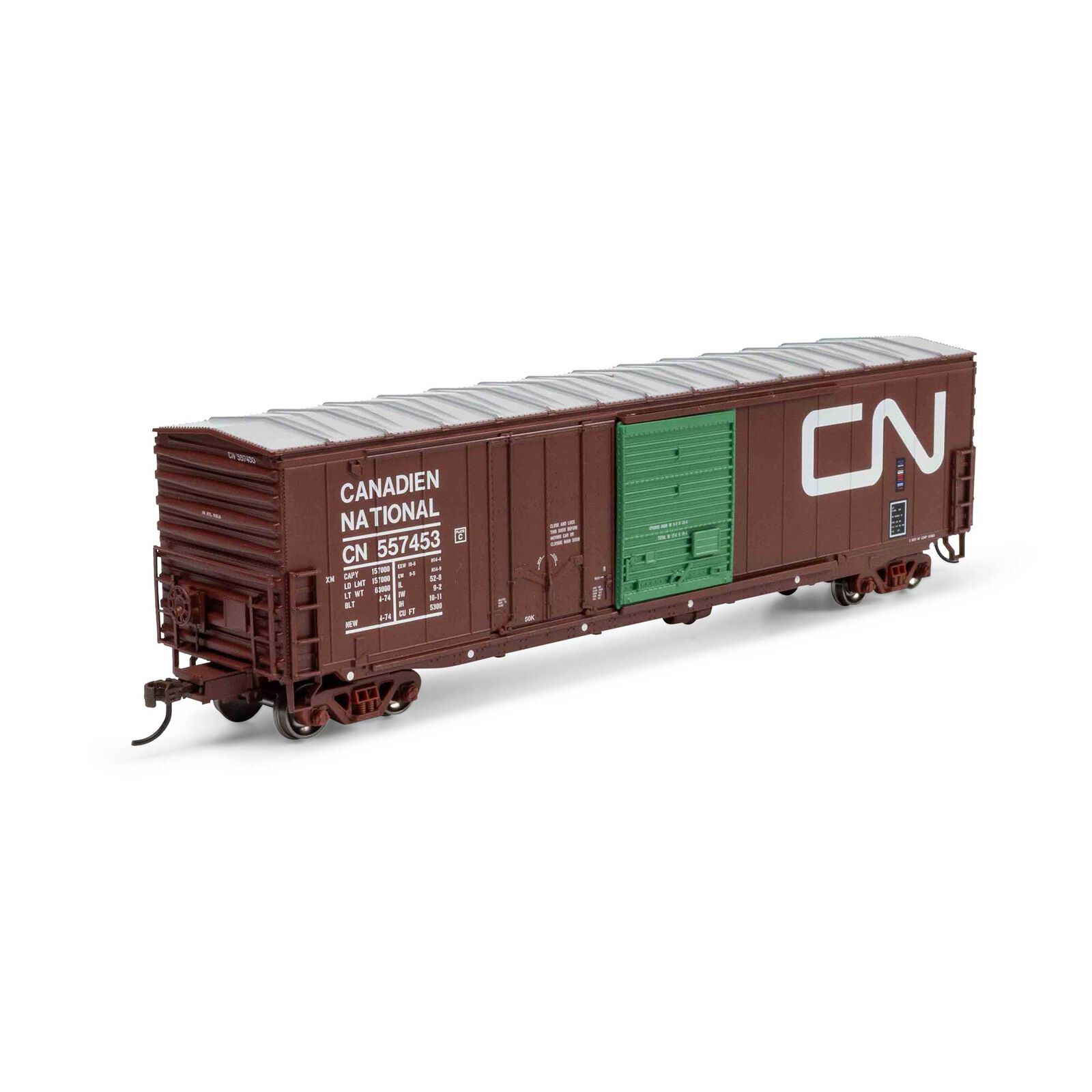 HO 50' ACF Combo Door Box Car, CN #557453