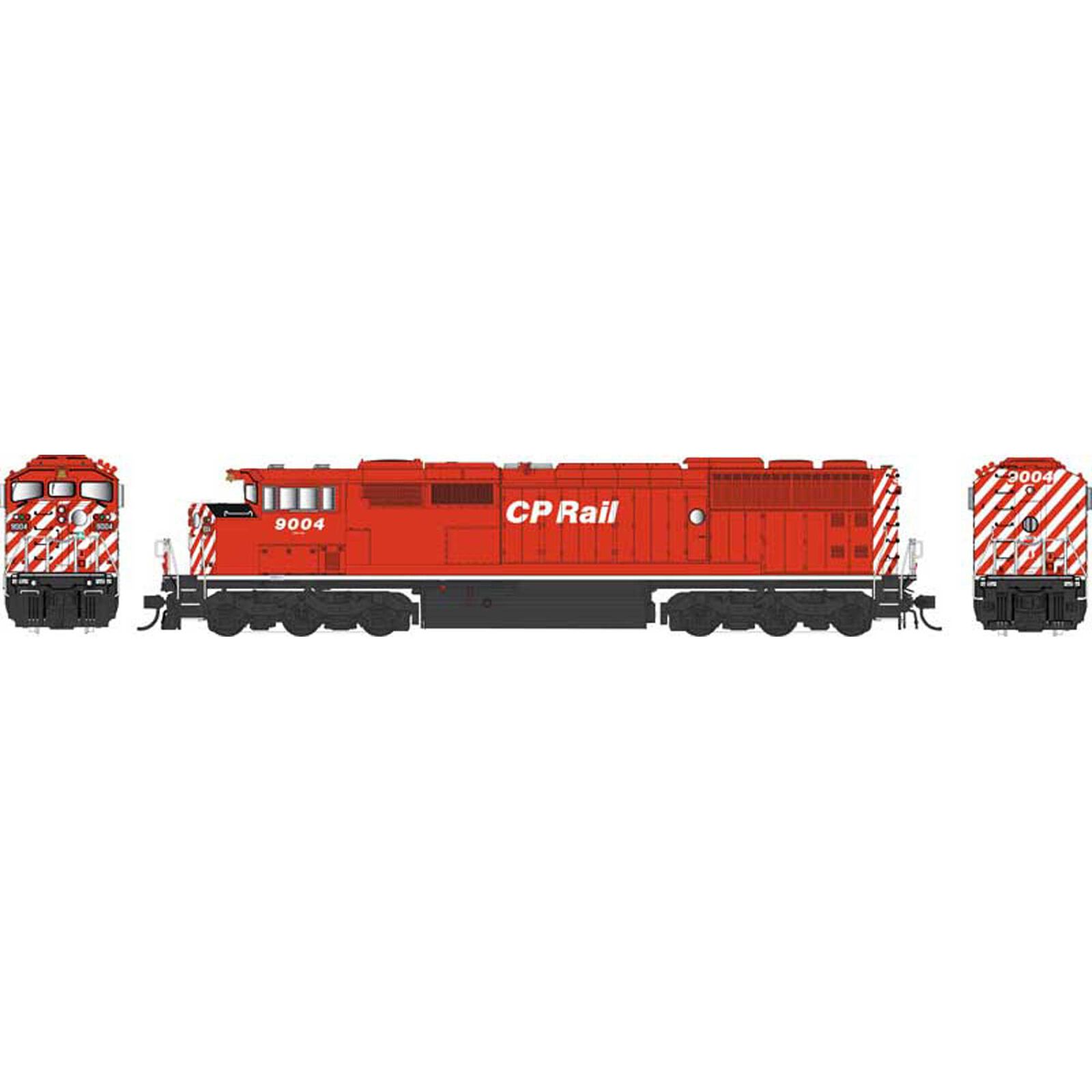 HO SD40-2F CPR White Stripe #9004