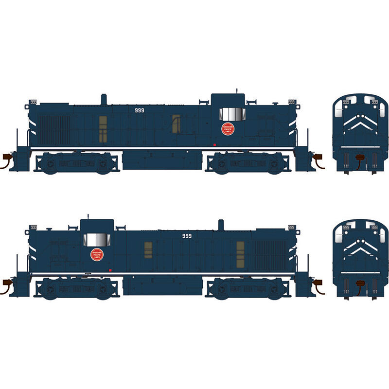 HO ALCo RS-3 DCC with Sound MP Blue Scheme #996