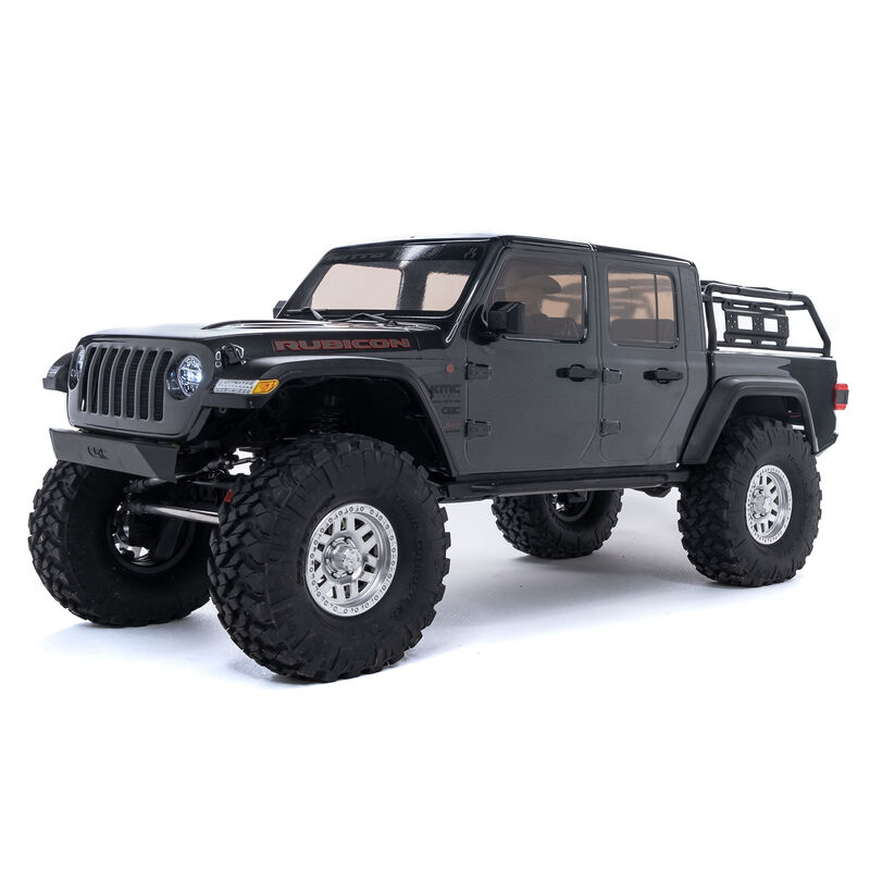 1/10 SCX10 III Jeep JT Gladiator 4X4 Rock Crawler with Portals RTR, Gray - SCRATCH & DENT
