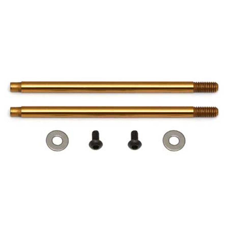 3x35mm Shock Shafts (V2) TiN, 1/10 Team Associated RC10B5M