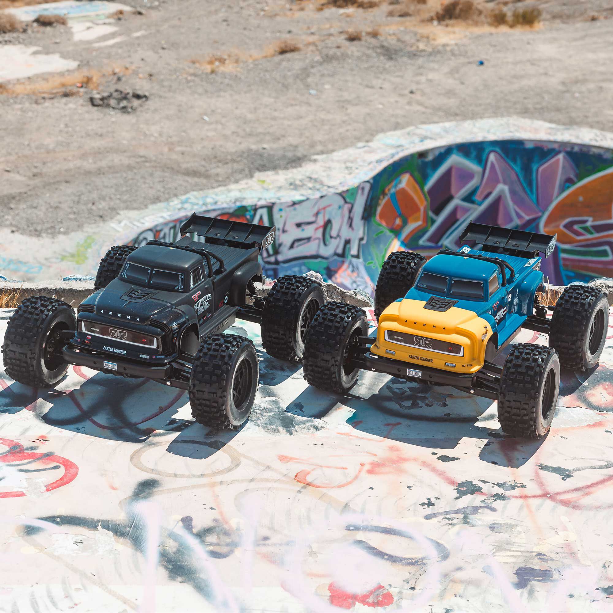 ARRMA 1/8 NOTORIOUS 6S 4X4 RTR Brushless Stunt Truck, Black