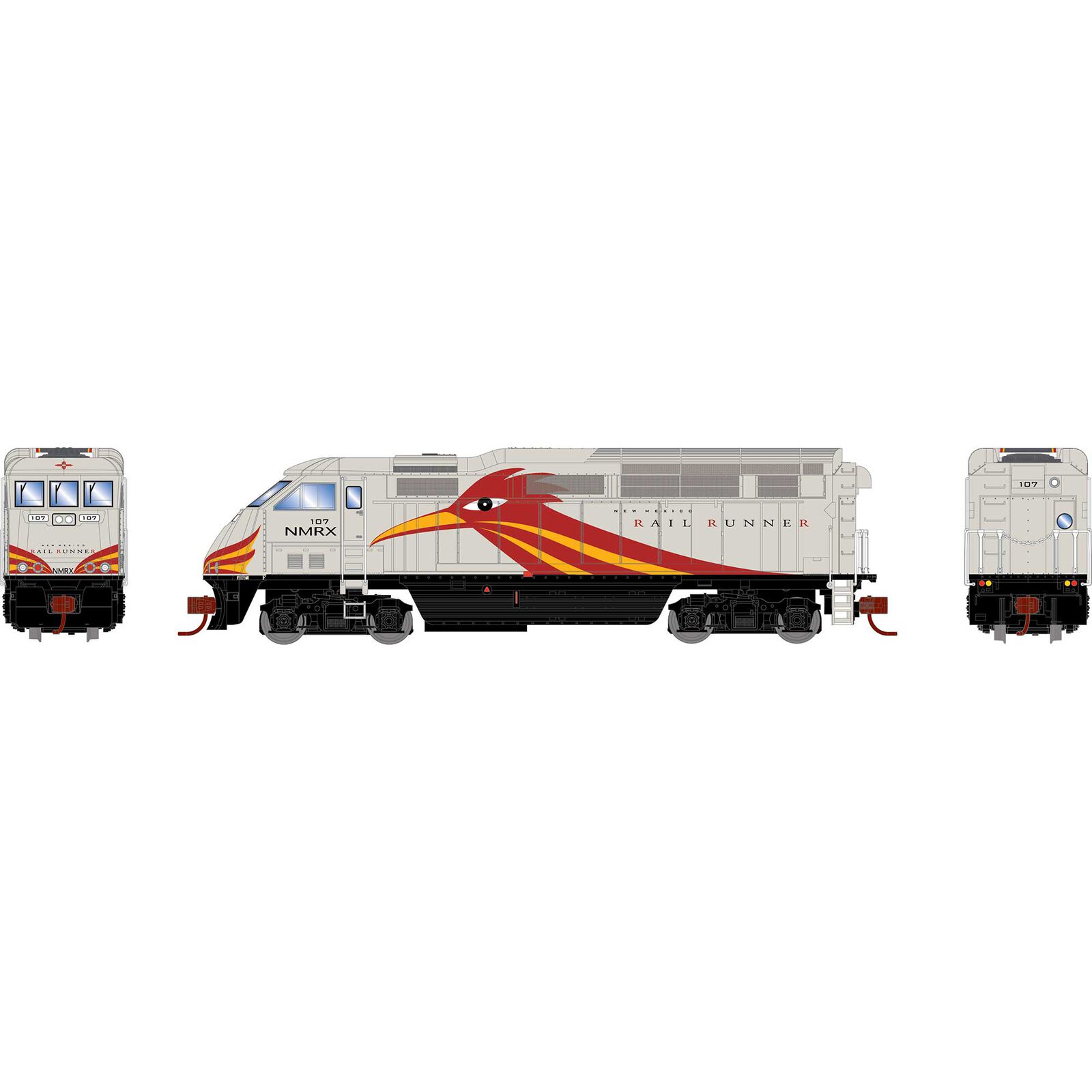 N F59PHI Locomotive with DCC & Sound, NMRX #107