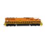 HO SD60M with DCC & Sound, B&P/Orange/Yellow #3889