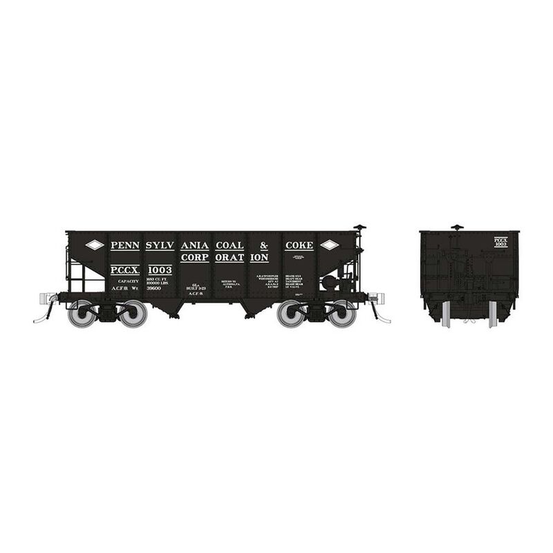HO PRR GLa 2-Bay Hopper: Pennsylvania Coke & Coal: Single Car