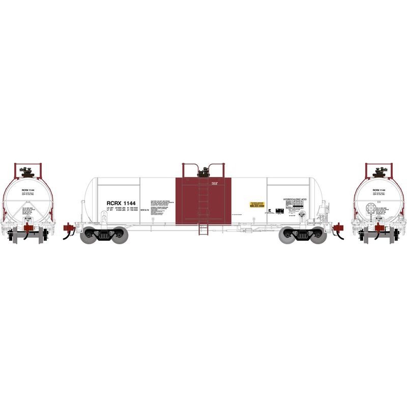HO GATC 20K Gallon Tank Car, RCRX White with Red Band #1144