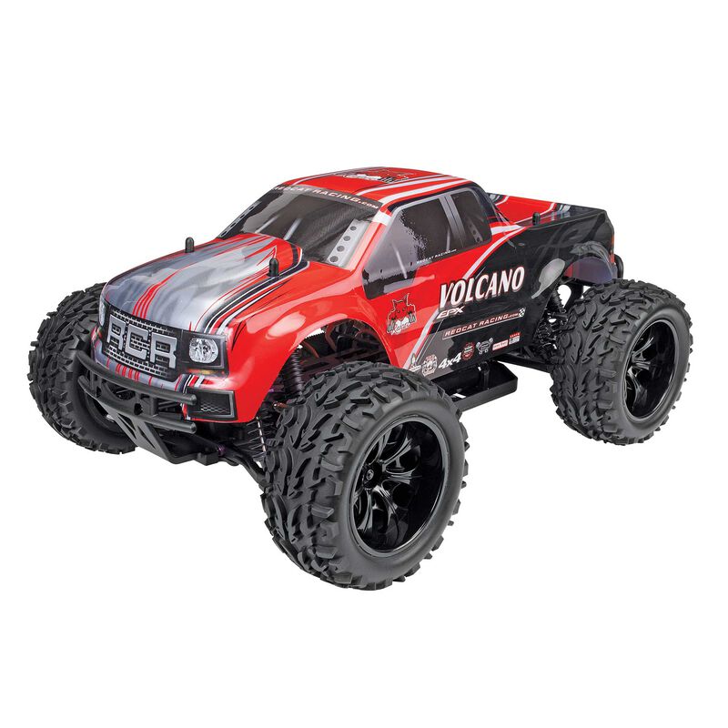 1/10 Volcano EPX 4WD Monster Truck Brushed RTR, Red - SCRATCH & DENT