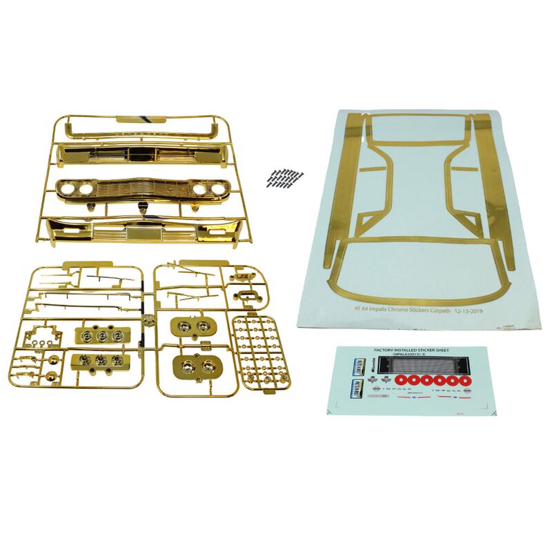 1964 Impala Gold Parts Set with Stickers, 1/10 Redcat SixtyFour