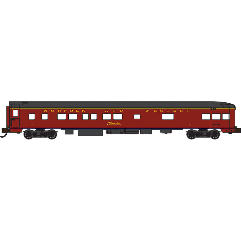N 85' Smooth Side Observation Car N&W