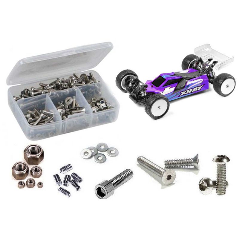 Team XRAY XB4 2024 Carpet/Dirt (#360014/15) Stainless Steel Screw Kit
