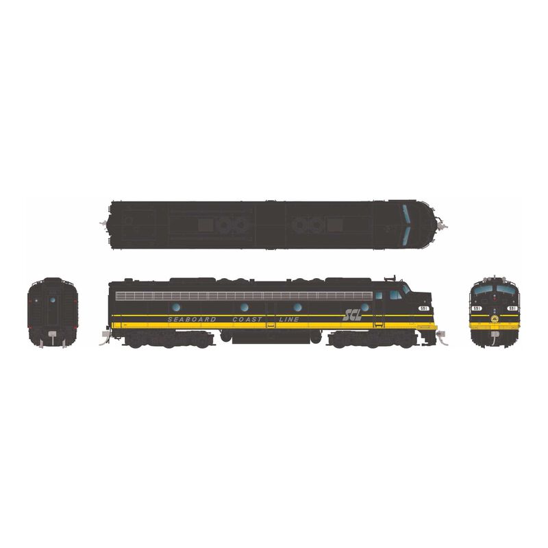 HO EMD E8A (DC/Silent): Seaboard Coast Line: #594