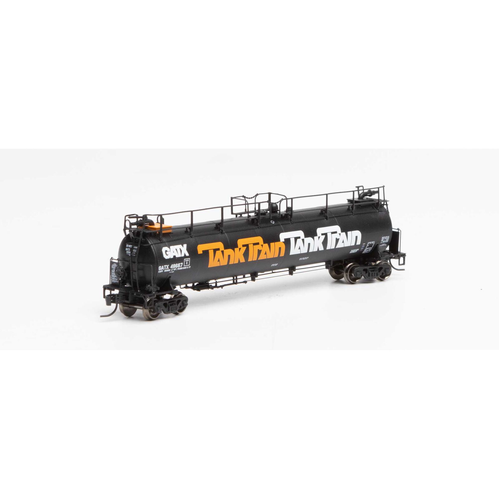 N TankTrain Intermediate,GATX/Orange Letter #48667