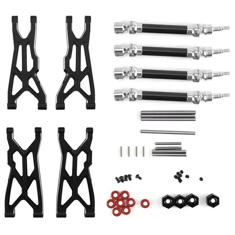 Alloy Suspension Arms & Universal Shafts w/ 14mm Hex for ARRMA 1/10 Big Rock V3