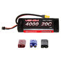 7.4V 4000mAh 20C 2S DRIVE Hardcase LiPo Battery: UNI 2.0 Plug