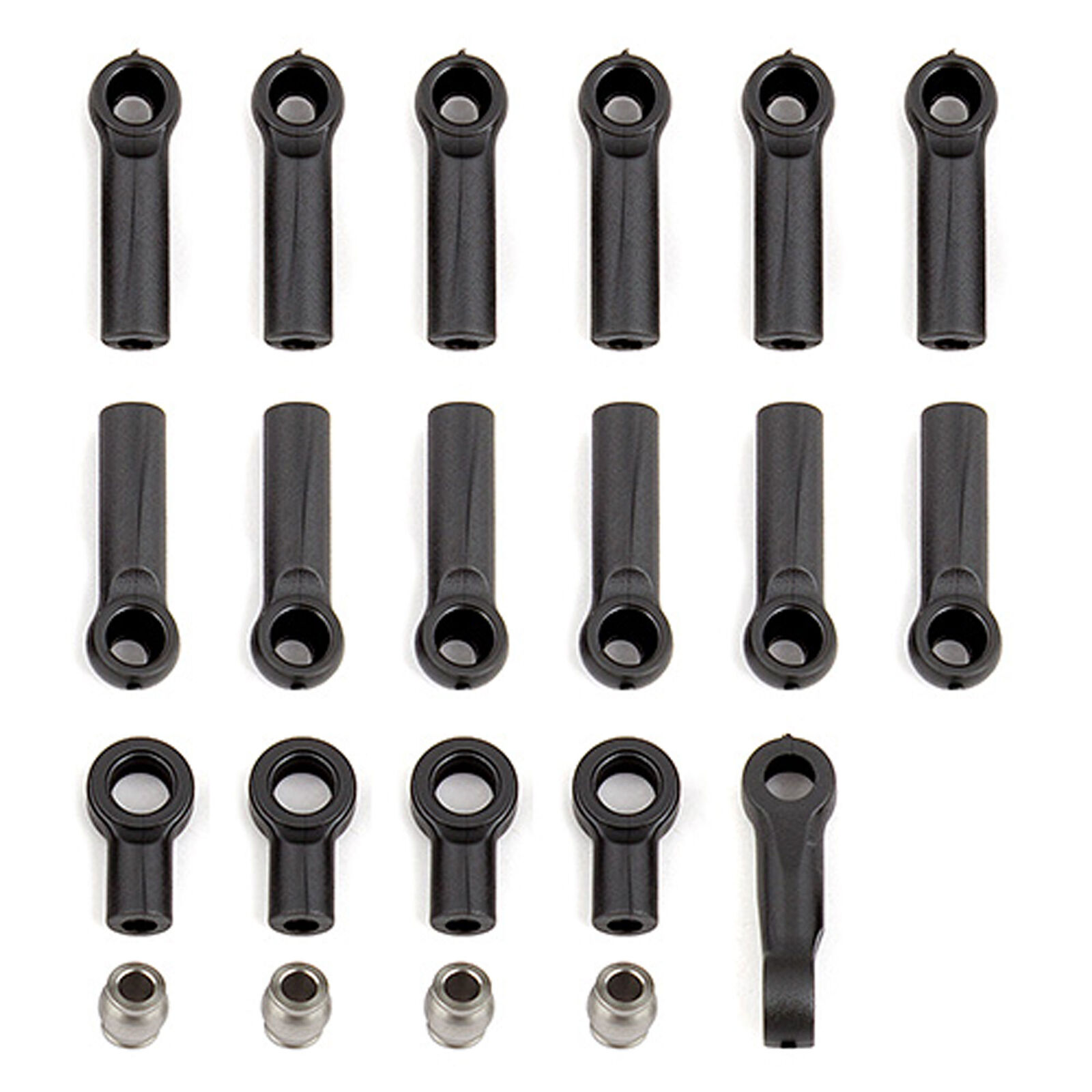 Ball Cups Rod Ends & Steering Link, 1/10 Team Associated RC10B5M