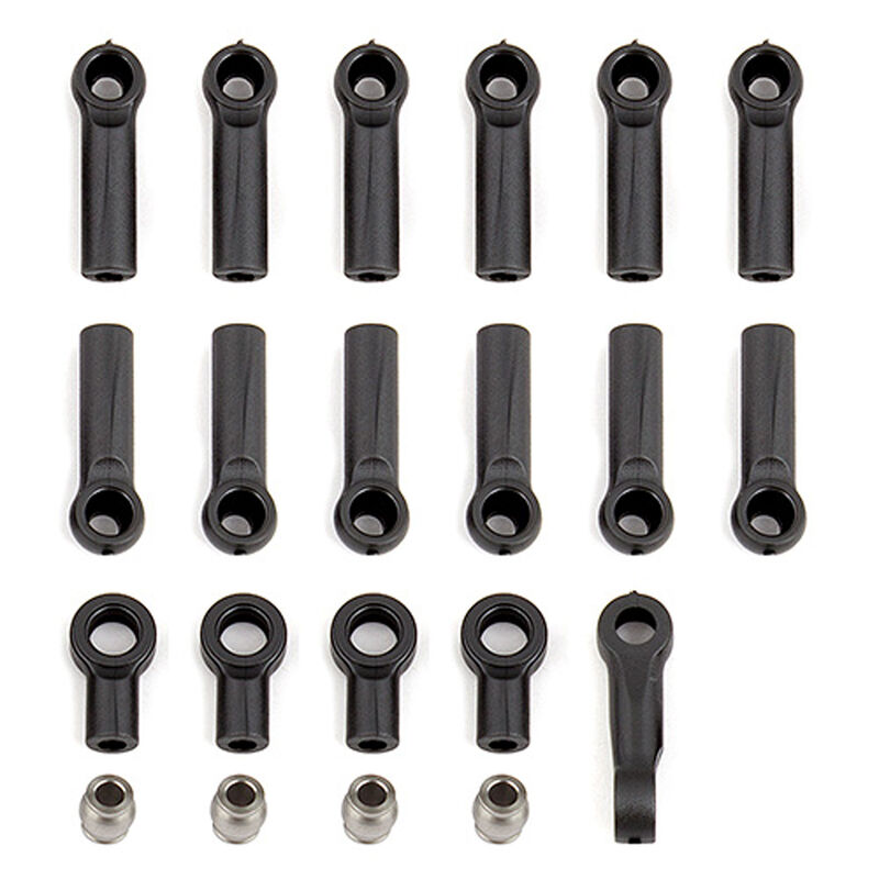 Ball Cups Rod Ends & Steering Link, 1/10 Team Associated RC10B5M