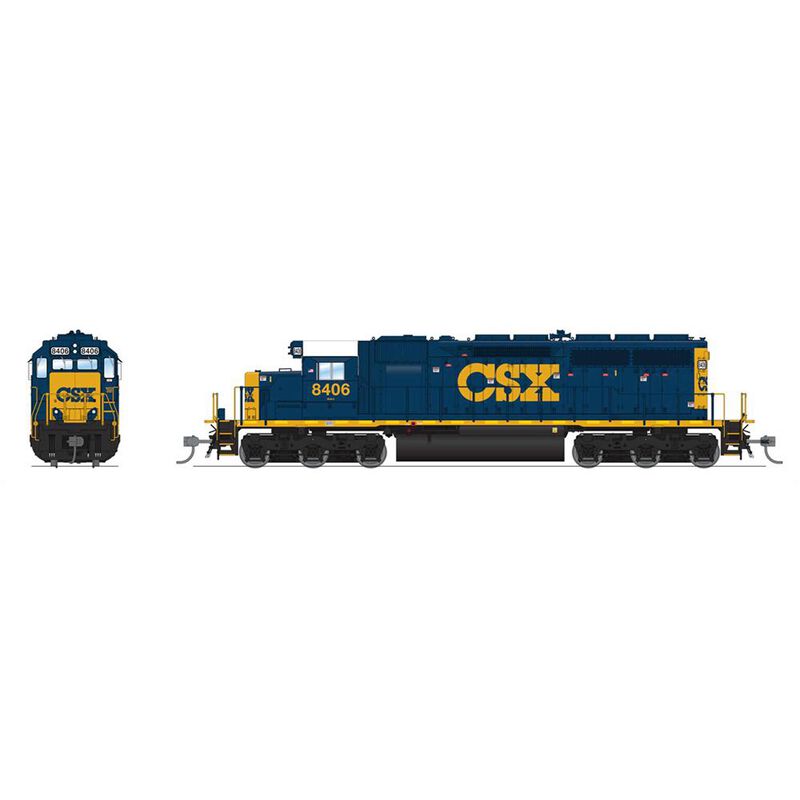 HO EMD SD40 Locomotive, CSX 8413, YN3 Scheme