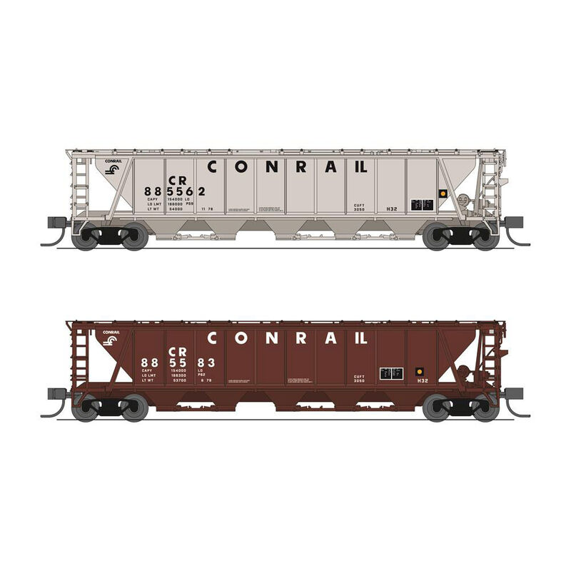 N H32 Covered Hopper, CR (2-pack)