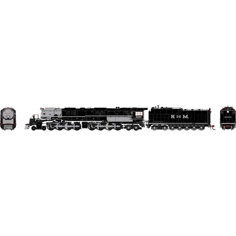 HO GEN 4-8-8-4 'Big Boy' Locomotive w/DCC & Sound, Legendary Liveries NdeM #4000