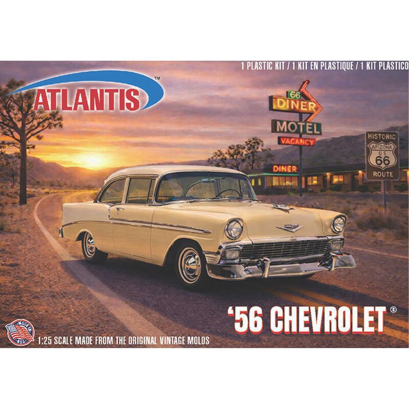 ATLANTIS TOY & HOBBY INC. 1/25 1956 Chevrolet 265 Model Kit, U.S. Route 66