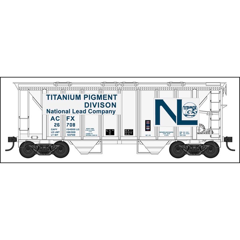 HO 70 Ton 2 Bay Hopper National Lead #26708