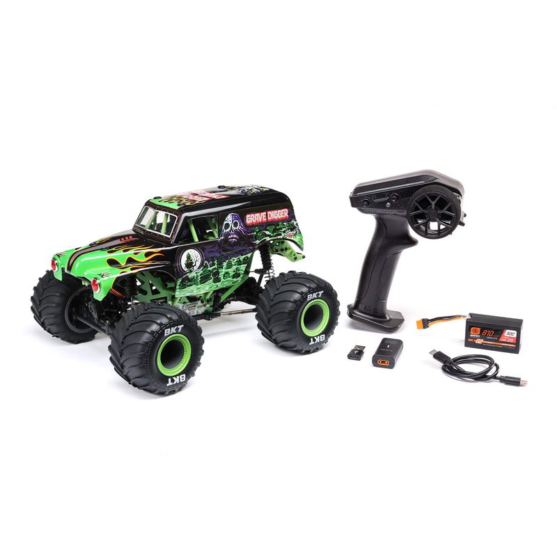 Losi 1/18 Mini LMT Grave Digger 2S 4X4 RTR Brushed Monster Truck