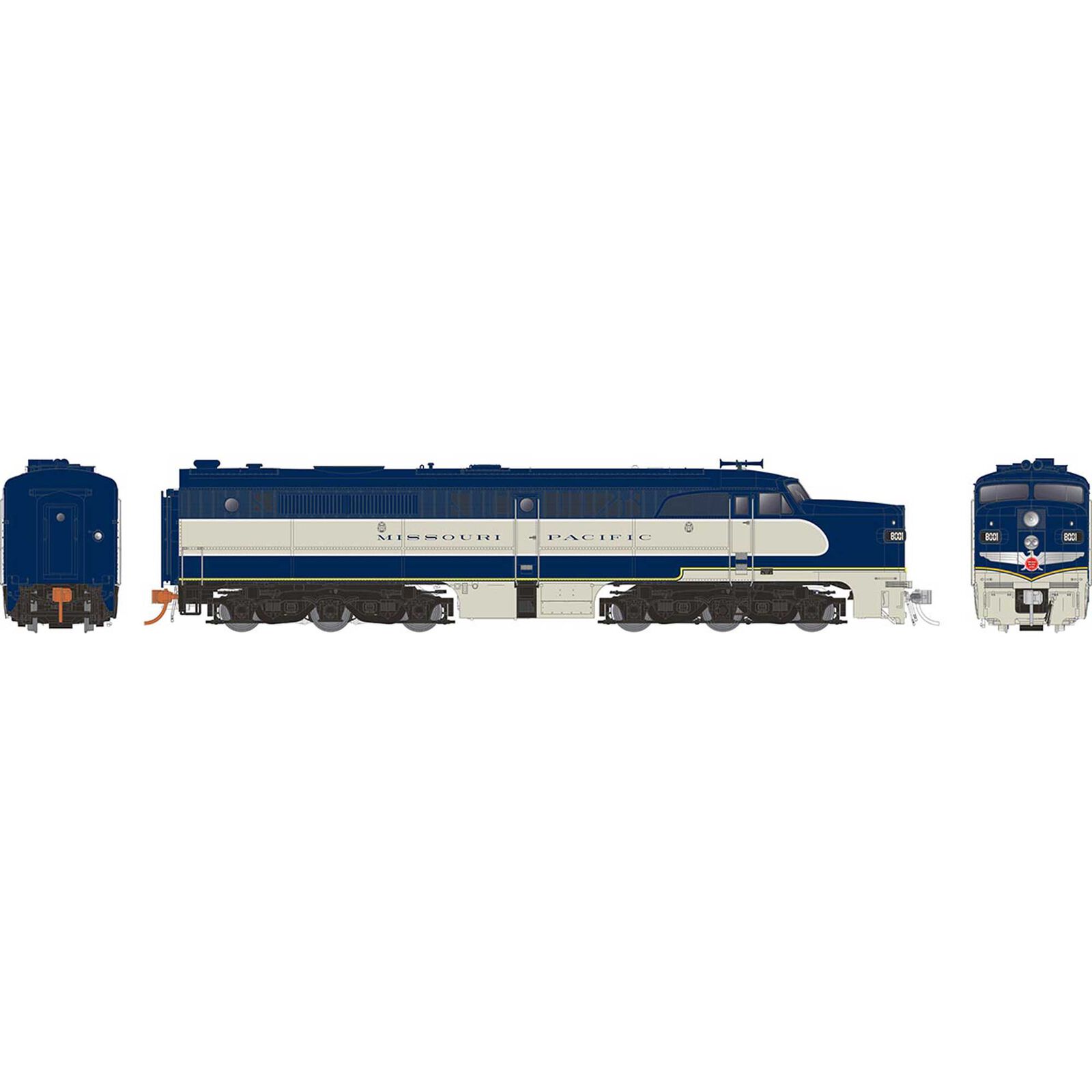 HO PA-2 Locomotive with DCC & Sound, MP #8003