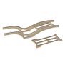 Scythe Aluminum Rail Frame, Beige: SCX24 Jeep Gladiator