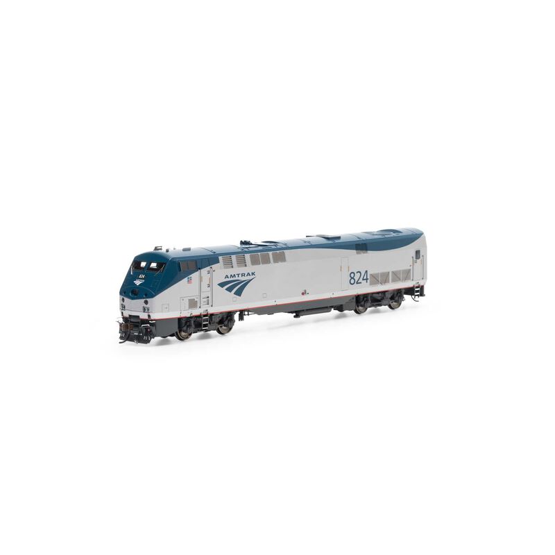 HO P40DC Locomotive with DCC & Sound, Amtrak, Phase V #824