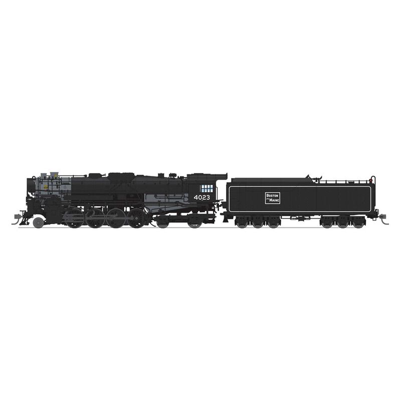 HO B&M 2-8-4 Berkshire T1a Steam Locomotive #4012 with 4-axle Tender