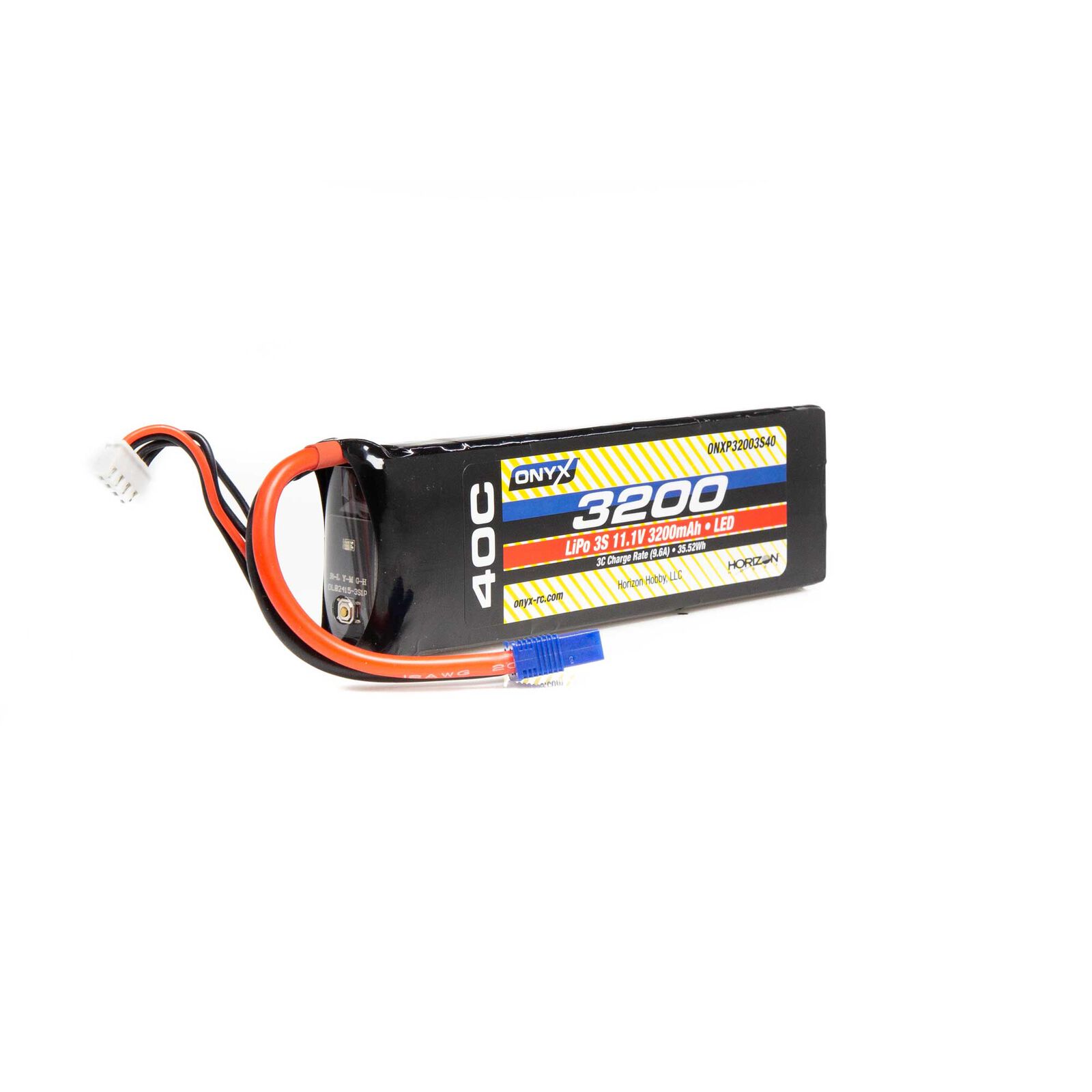 11.1V 3200mAh 3S 40C LiPo Battery: EC3