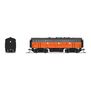 N EMD F7B Locomotive, Orange & Black, Paragon4, MILW #114B