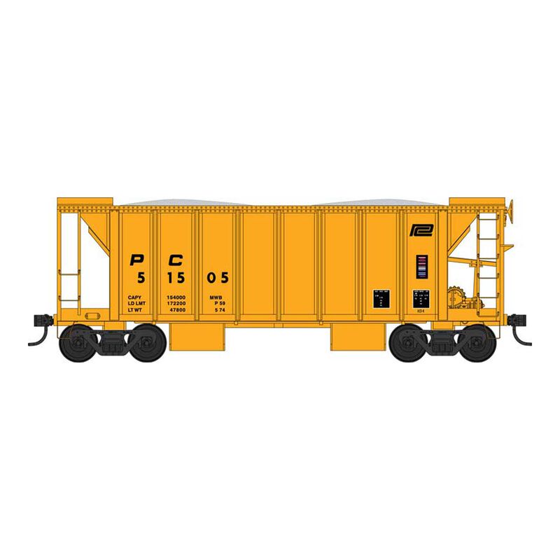 HO 70 Ton 2 Ballast Car with Side Chutes Penn Central #51505