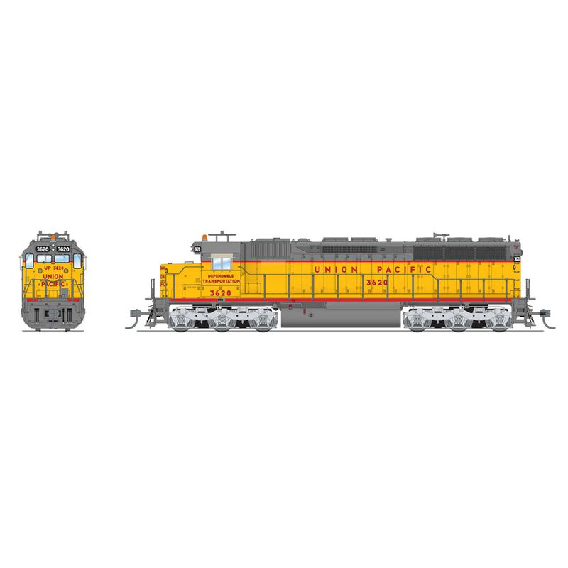 HO EMD SD45 Locomotive, UP 3620, Delivery Scheme with Paragon 4