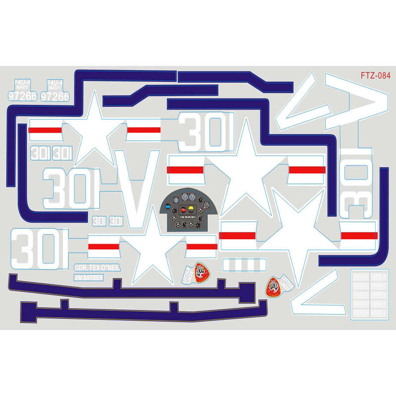 Decal Sheet: F4U 1700mm, Blue