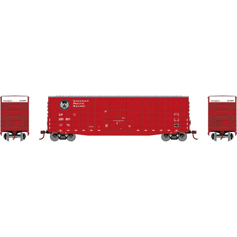HO RND 50' Waffle High Cube Box Car, CP #220801