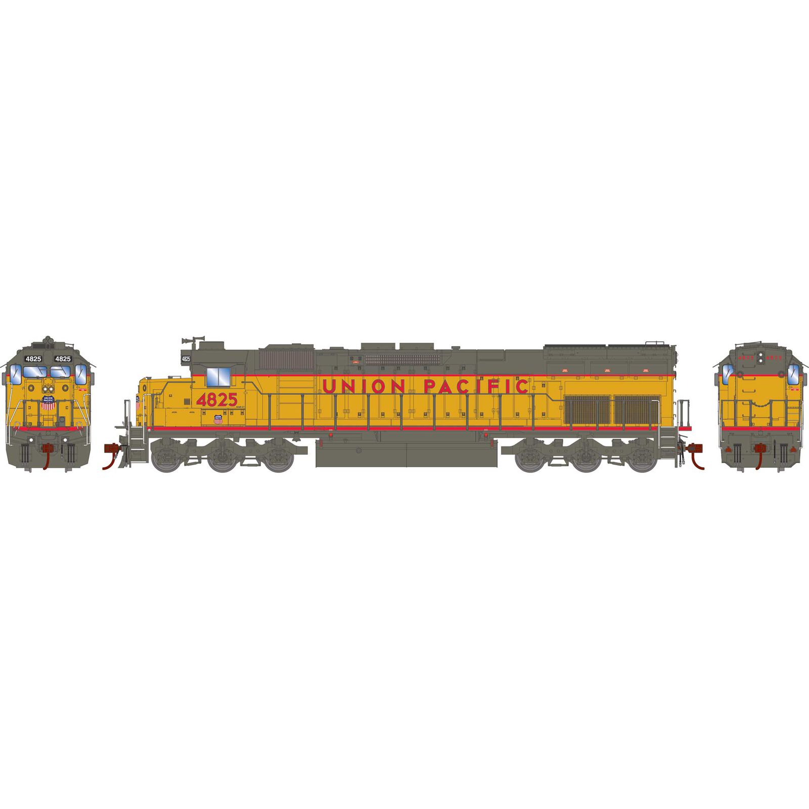 HO SD45T-2 Locomotive with DCC & Sound, Union Pacific #4825