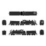 HO Class D 4 Truck Shay Locomotive, Unlettered Black