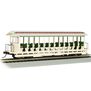 HO Open Excursion Car Amusement Park Cream Olive