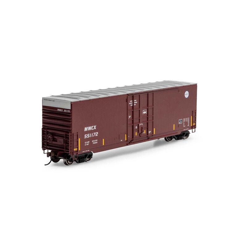 HO 50' High-Cube Smooth Side Box Car, MWCX #551172