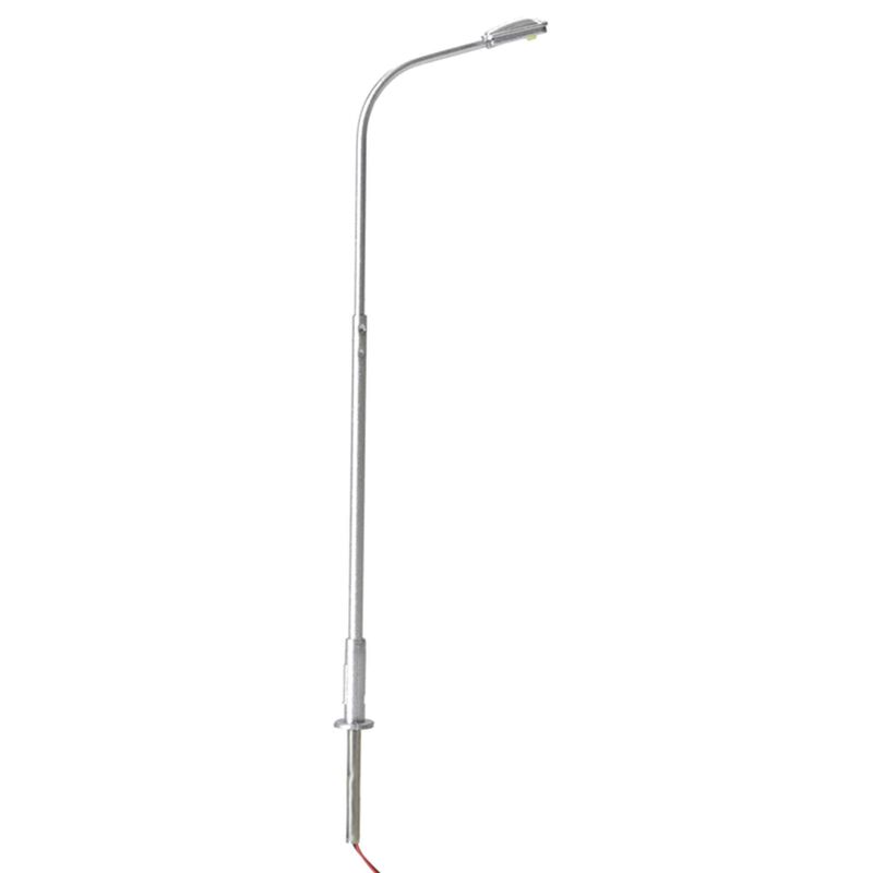 HO Single Arm Streetlight, Silver, Warm LED (3)