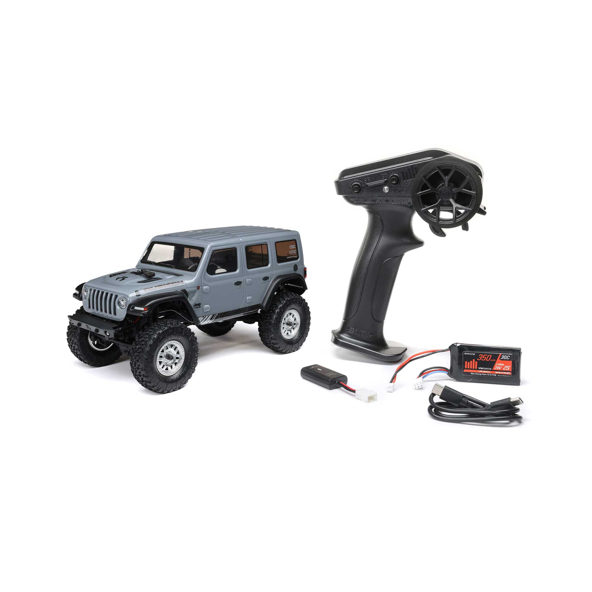Axial 1/24 SCX24 2019 Jeep Wrangler JLU CRC 4X4 RTR Brushed Rock