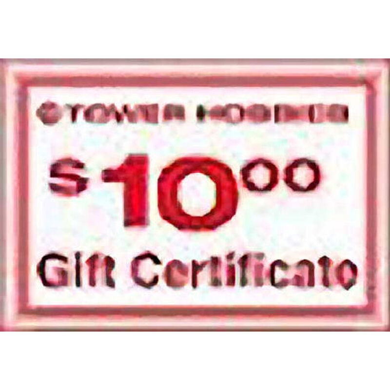 Tower Gift Certificate Promotion