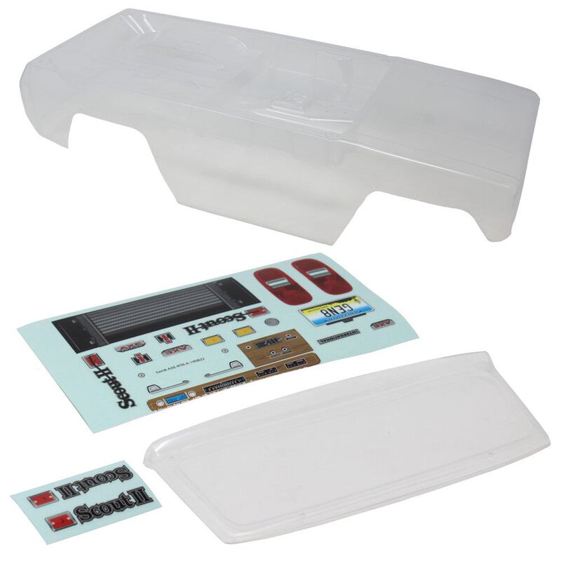 1/10 Scout II Axe Pre-Cut Clear Body